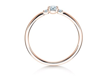 Verlobungsring Vivid Petite Diamond in Roségold
