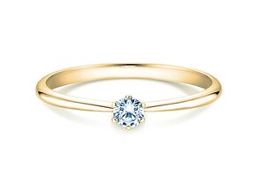 Verlobungsring Spirit in 9K Gelbgold mit Labordiamant 0,15ct E/VS