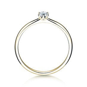 Verlobungsring Spirit in 9K Gelbgold mit Labordiamant 0,15ct E/VS