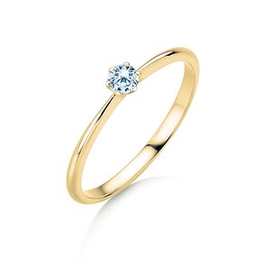 Verlobungsring Spirit in 9K Gelbgold mit Labordiamant 0,15ct E/VS