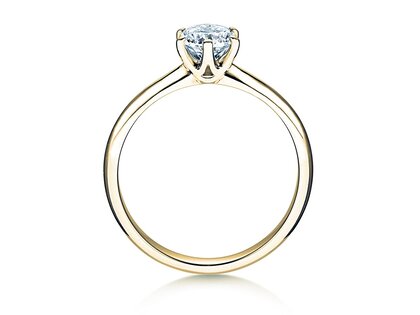 Verlobungsring Spirit in 9K Gelbgold mit Labordiamant 1,00ct E/VS