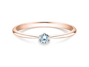 Verlobungsring Spirit in 9K Roségold mit Diamant 0,15ct H/SI