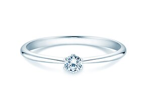 Verlobungsring Spirit in Silber 925/- mit Diamant 0,15ct G/VS