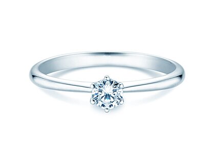 Verlobungsring Spirit in 18K Weißgold mit Diamant 0,25ct H/SI