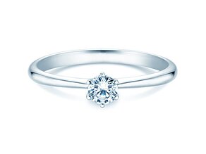 Verlobungsring Spirit in 18K Weißgold mit Diamant 0,25ct H/SI
