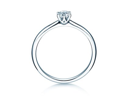 Verlobungsring Spirit in 18K Weißgold mit Diamant 0,25ct H/SI