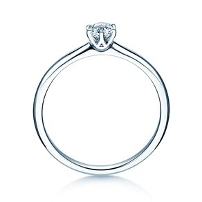 Verlobungsring Spirit in 18K Weißgold mit Diamant 0,25ct H/SI