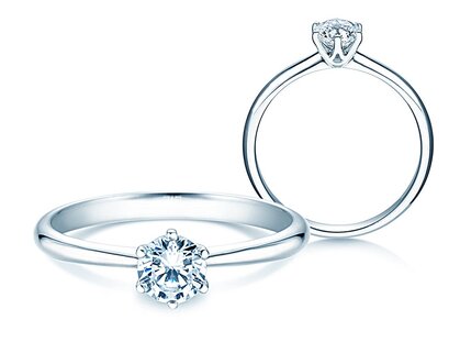 Verlobungsring Spirit in 18K Weißgold mit Diamant 0,40ct G/SI