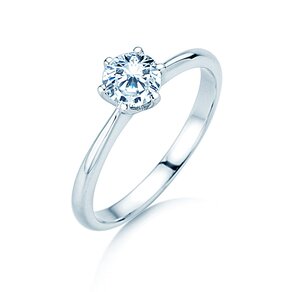 Verlobungsring Spirit in 9K Weißgold mit Labordiamant 1,00ct E/VS