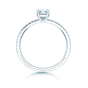 Verlobungsring Elaine in 14K Weißgold mit Diamanten 0,86ct G/VS