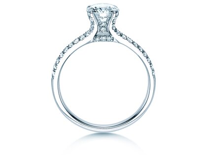 Verlobungsring Dynasty in 18K Weißgold mit Diamanten 1,27ct G/SI