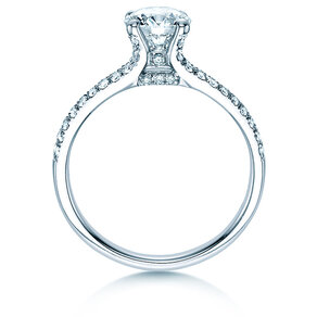 Verlobungsring Dynasty in 18K Weißgold mit Diamanten 1,27ct G/SI