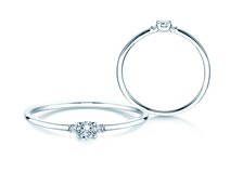 Verlobungsring Vivid Petite Diamond in 18K Weißgold mit Diamanten 0,10ct G/SI