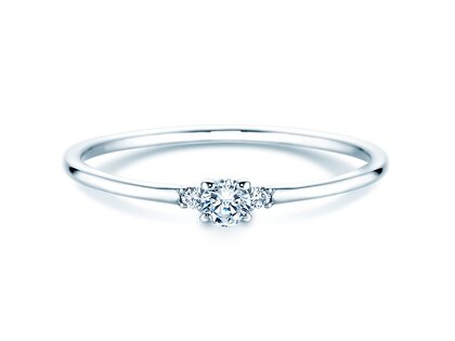 Verlobungsring Vivid Petite Diamond in 14K Weißgold mit Diamanten 0,10ct G/SI