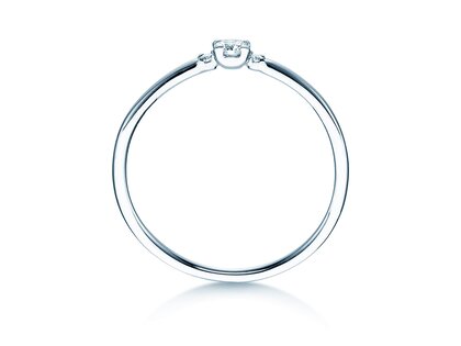 Verlobungsring Vivid Petite Diamond in 14K Weißgold mit Diamanten 0,10ct G/SI