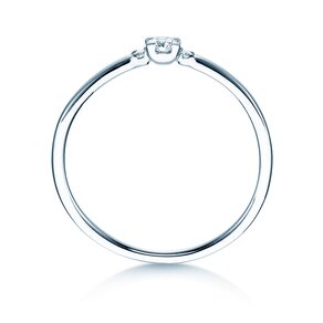 Verlobungsring Vivid Petite Diamond in 14K Weißgold mit Diamanten 0,10ct G/SI