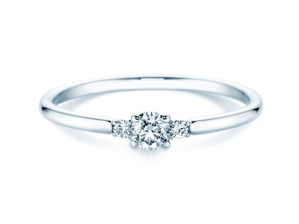 Verlobungsring Vivid Petite Diamond in 14K Weißgold mit Diamanten 0,20ct G/SI
