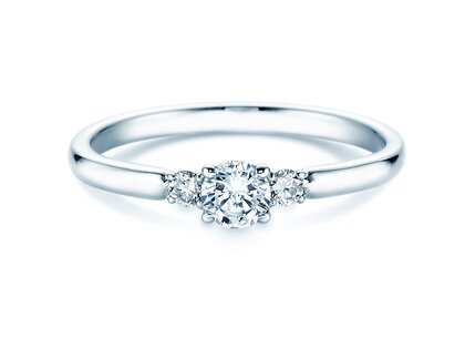 Verlobungsring Vivid Petite Diamond in 14K Weißgold mit Labordiamanten 0,30ct E/VS