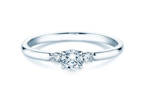Verlobungsring Vivid Petite Diamond in 14K Weißgold mit Labordiamanten 0,30ct E/VS