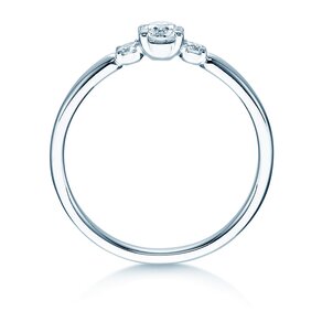 Verlobungsring Vivid Petite Diamond in 14K Weißgold mit Labordiamanten 0,30ct E/VS