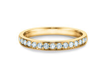 Verlobungsring Alliance in 14K Gelbgold mit Diamanten 0,30ct G/SI