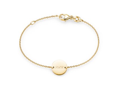 Armband Leo Petite in 9K Gelbgold, 13cm