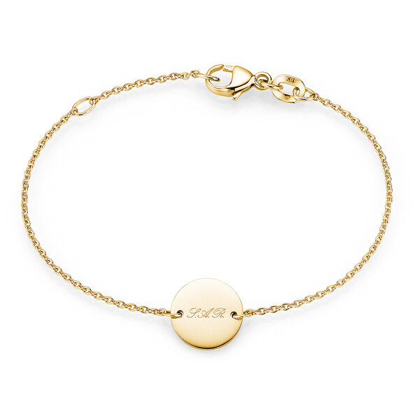 Armband Leo Petite in 9K Gelbgold, 13cm