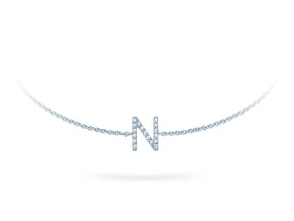 Armband Mia I in 14K Weißgold mit Diamanten 0,05ct G/SI, 17cm