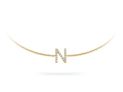 Armband Mia I in 14K Gelbgold mit Diamanten 0,05ct G/SI, 17cm