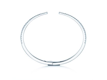 Armspange Peak in 14K Weißgold mit 46 Diamanten 0,89ct G/SI, 15cm