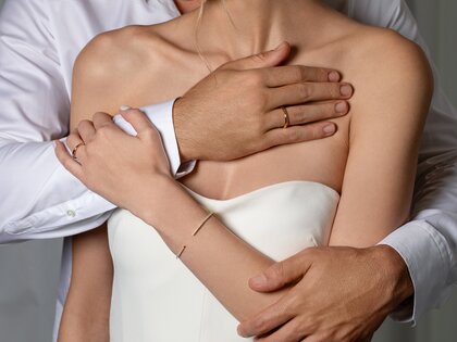 Armspange Peak in 14K Weißgold mit 46 Diamanten 0,89ct G/SI, 15cm