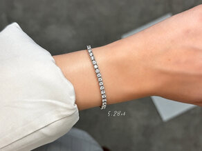 Tennisarmband Clean in 14K Gelbgold mit Labordiamanten 1.46ct G/SI, 16,5cm