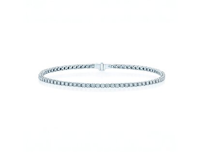 Tennisarmband Clean in 9K Weißgold mit Labordiamanten 1.46ct G/SI, 16,5cm