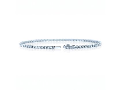 Tennisarmband Clean in 14K Weißgold mit Labordiamanten 1.46ct G/SI, 16,5cm