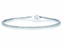 Tennisarmband in 18K Weißgold mit Diamanten 1,8ct G/SI, 17cm