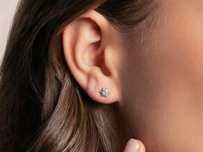 Ohrstecker Classic in 9K Weißgold mit Diamanten 2,00ct G/SI