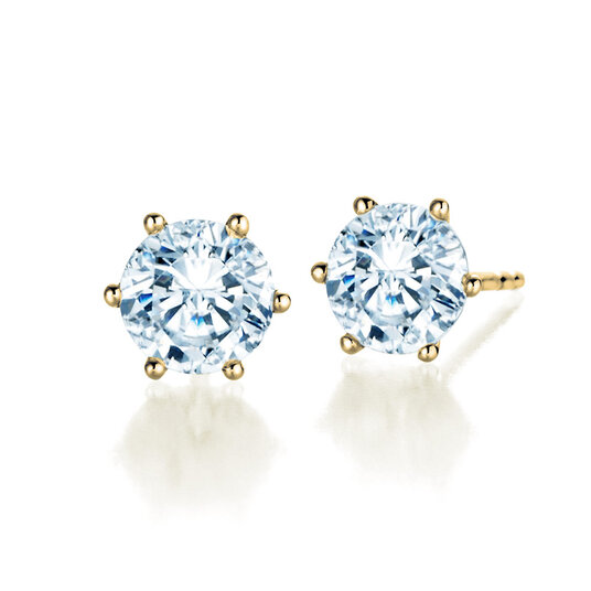 Ohrstecker Classic Labordiamant in 9K Gelbgold mit Labordiamanten 2,00ct E/VS