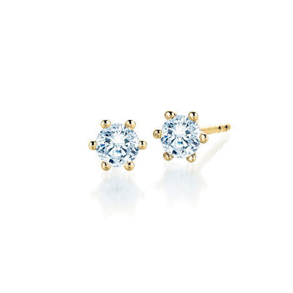 Ohrstecker Classic Labordiamant in 14K Gelbgold mit Labordiamanten 1,00ct E/VS