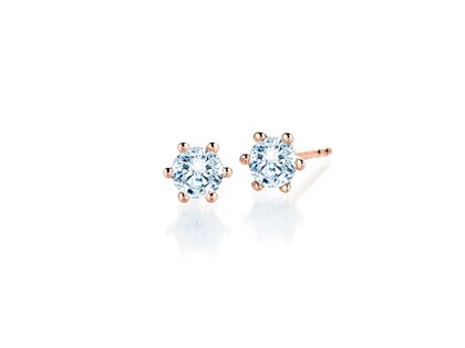 Ohrstecker Classic in 18K Roségold mit Diamanten 0,60ct G/SI