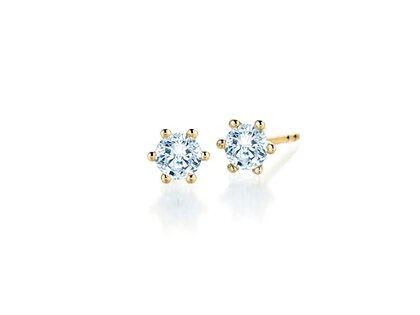 Ohrstecker Classic in 14K Gelbgold mit Diamanten 0,60ct G/SI