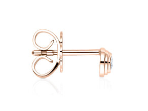Ohrstecker Diamond Bowl in 14K Roségold mit Diamanten 0,30ct G/SI