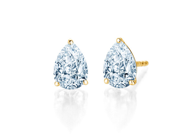 Ohrstecker Diamond Drop in 18K Gelbgold mit Diamanten 0,80ct G/SI