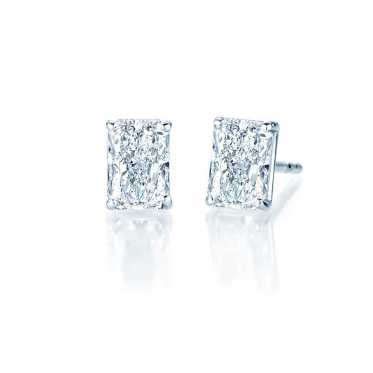 Ohrstecker Diamond Radiant in 14K Weißgold mit Diamanten 0,30ct G/SI