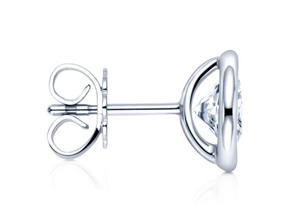 Ohrstecker Eternal in 14K Weißgold mit Diamanten 0,10ct GSI G/SI