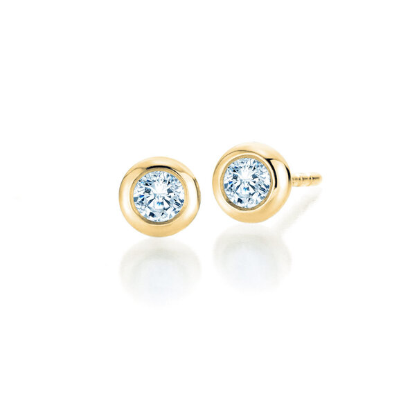 Ohrstecker Eternal in 9K Gelbgold mit Diamanten 0,80ct G/SI