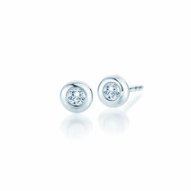Ohrstecker Eternal in 18K Weißgold mit Diamanten 0,20ct G/SI