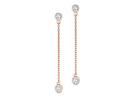 Ohrstecker Leon Labordiamant in 14K Roségold mit Labordiamanten 0,32ct E/VS