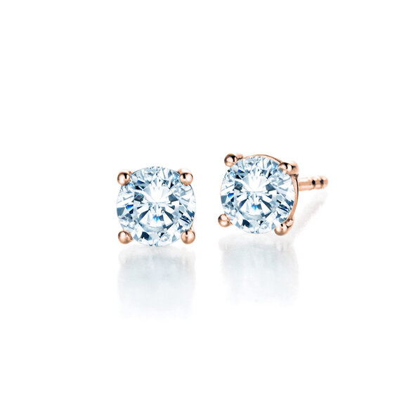 Ohrstecker Modern Labordiamant in 18K Roségold mit Labordiamanten 1,00ct E/VS