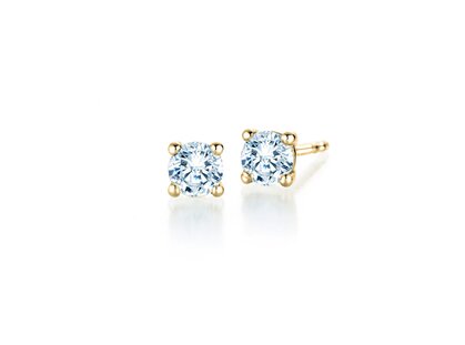 Ohrstecker Modern in 9K Gelbgold mit Diamanten 0,80ct G/SI