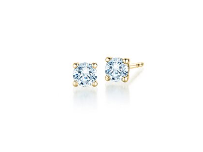 Ohrstecker Modern in 9K Gelbgold mit Diamanten 0,50ct G/SI